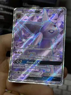 Espeon GX 140/149 Sun & Moon Base Set 2017 Full Art Holo Rare Pokemon Card TCG - Image 4