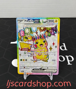 Pikachu ex Surging Sparks 219/191 Ultra Rare Holo Pokemon Card NM TK - Image 1