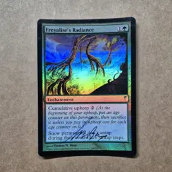 UNPLAYED SIGNED FOIL Freyalise's Radiance Coldsnap Magic MTG THOMAS BAXA EDH NM - Image 1