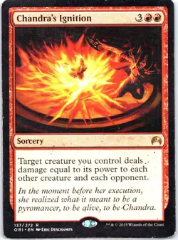 #137 Chandra's Ignition Magic Origins Rare - Image 1