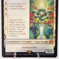 Summon: Knights of Round 36 Foil FIN Final Fantasy MTG NM See Video - Image 4