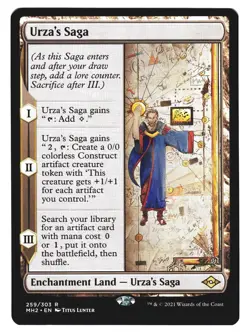Magic The Gathering - Modern Horizons 2 MH2 2021 - #259 Urza's Saga NM x1 LOT2 - Image 1