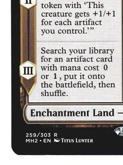 Magic The Gathering - Modern Horizons 2 MH2 2021 - #259 Urza's Saga NM x1 LOT2 - Image 4