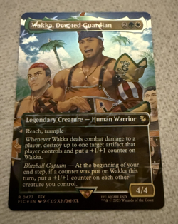 MTG - Final Fantasy / FF - Wakka, Devoted Guardian 477 - Chocobo Track Foil - Image 1
