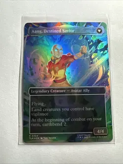 Aang, at the Crossroads (Borderless) Avatar: The Last Airbender Foil for sale online - Image 4