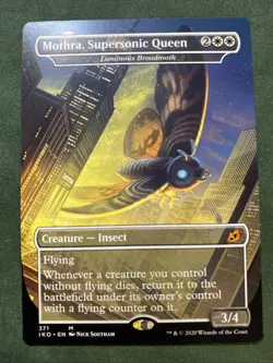 MTG (IKO) - Mothra, Supersonic Queen - Luminous Broodmoth - Regular Near Mint - Image 1