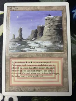 Magic the Gathering 1994 Plateau Revised Edition Dual Land Lightly Played - Image 1