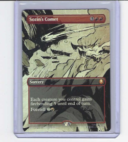 Magic the Gathering Avatar The Last Airbender Sozin's Comet Borderless Foil 0309 - Image 1