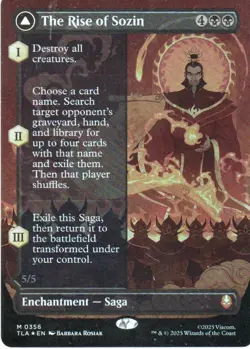 MTG: Avatar: The Last Airbender: Foil Borderless The Rise of Sozin: LP Condition - Image 1