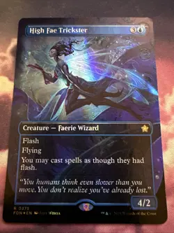 High Fae Trickster (Borderless) (Mana Foil) Foundations Foil - Image 3