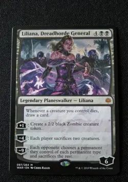 MTG - Liliana, Dreadhorde General - War Of The Spark - NM Mythic #97 Non Foil - Image 1