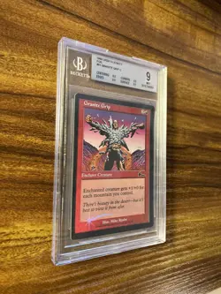MTG✨GRANITE GRIP FOIL✨Urza’s Legacy BGS 9 MINT Common ENCHANTMENT 1999 POP 1 ! - Image 3