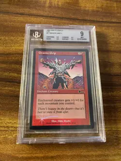 MTG✨GRANITE GRIP FOIL✨Urza’s Legacy BGS 9 MINT Common ENCHANTMENT 1999 POP 1 ! - Image 5