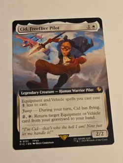 Cid, Freeflier Pilot (Extended Art) X1 FIC MTG Commander Final Fantasy - Image 1