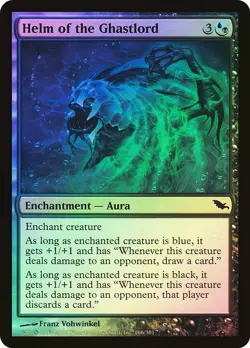Helm of the Ghastlord - MTG - Shadowmoor FOIL - Image 1