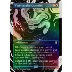 BORDERLESS FOIL Waterbender Ascension [Avatar: The Last Airbender] Near Mint MTG - Image 1