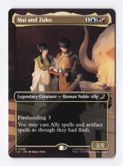 Mai and Zuko (Borderless) 68 MTG Avatar: The Last Airbender: Eternal Legal (TLE) - Image 1