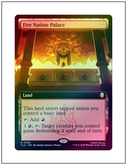 1x Fire Nation Palace, Extended Art Foil, Avatar, Magic MTG NM - Image 1