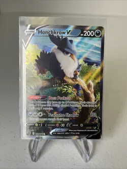 Pokemon TCG Honchkrow V Sword & Shield: Brilliant Stars 162/172 Holo Ultra Rare - Image 1