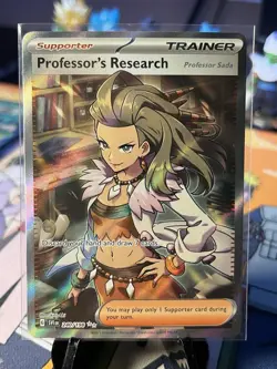 Professor's Research Full Art 240/198 Ultra Rare Scarlet & Violet Pokemon TCG NM - Image 1