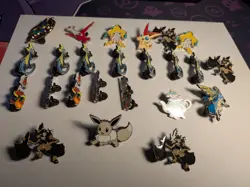 Pokemon TGC Lot Of 24 Official Pins Lot #2 - Image 1
