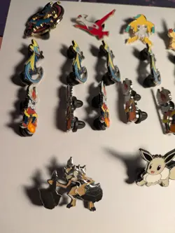 Pokemon TGC Lot Of 24 Official Pins Lot #2 - Image 2