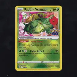Radiant Venusaur 004/078 Pokemon Go Holo - Image 1