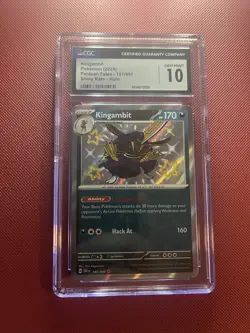 2024 Pokemon Kingambit Holo #187 Scarlet & Violet: Paldean Fates CGC 10 Gem Mint - Image 1