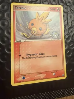 Pokemon TCG- Torchic Wizard World Chicago Rare Promo 2005 Ex Emerald #69 -NM - Image 2