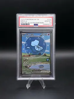 Pokemon TCG Mew EX 232/091 Sv: Paldean Fates Bubble Mew PSA 10 - Image 1
