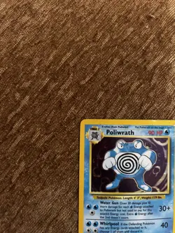 1999 Pokemon Base Set Poliwrath Holo - Vintage WOTC -13/102 -Authentic-READ - Image 5