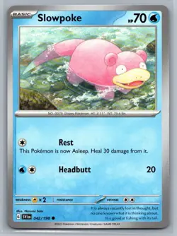 Slowpoke 42/198 Scarlet & Violet Common Pokemon TCG 2023 - Image 1