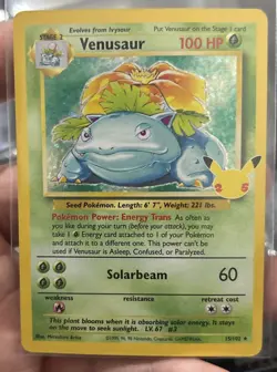 Pokemon TCG Venusaur Holo 15/102 Celebrations Classic Collection ENGLISH NM - Image 1