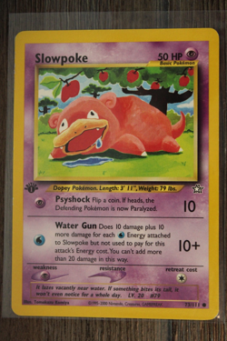 Pokemon TCG Slowpoke 73/111 Neo Genesis 1st Edition Regular - Image 1
