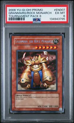 2006 YU-GI-OH! PROMO TP8-TOURNAMENT PACK 8 GRANMARG THE ROCK MONARCH PSA 6 - Image 1