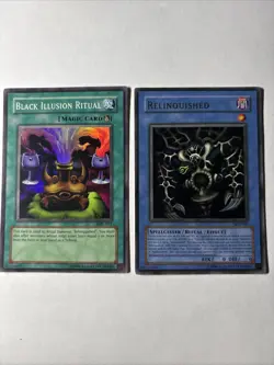 Yu-Gi-Oh! TCG Relinquished SDP-001 & Black Illusion Ritual MRL-051 - Image 1