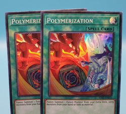 Yugioh! 2x Polymerization Alt Art RA03-EN051 Super Rare 1st Ed NM - Image 3