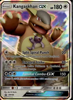 Kangaskhan GX Promo SM Promos SM188 Colorless Pokemon Card TCG - Image 1