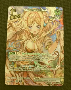 Hololive Official Card Game - English Elite Spark Aki Rosenthal SR hBP03-022 - Image 2