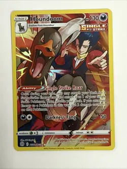 Houndoom TG10/TG30 Swsh09: Brilliant Stars Trainer Gallery Holo Pokemon Card NM - Image 1