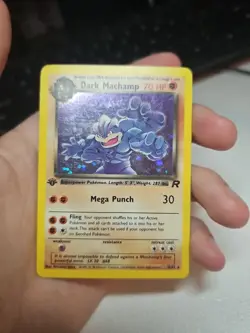 Dark Machamp Pokemon Card - Team Rocket Set, Holo Rare - MP - Image 2