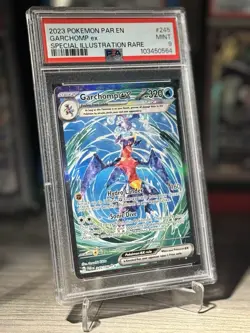 PSA 9 Garchomp ex 245/182 Paradox Rift Special Illustration Rare Pokemon Card - Image 1