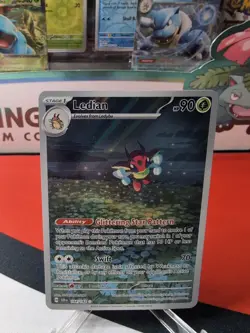 Ledian 144/142 Illustration Holo Rare S&V Stellar Crown Pokemon Card NM - Image 1