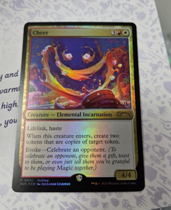MTG Cheer Magic the Gathering 2025 Holiday Store Exclusive Promo Card - Image 2