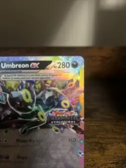 Pokemon TCG Prismatic Evolutions Umbreon EX Card 060/131 Stamped Promo ART - Image 3