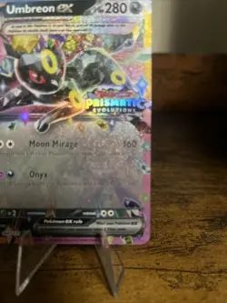Pokemon TCG Prismatic Evolutions Umbreon EX Card 060/131 Stamped Promo ART - Image 4