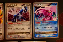LP/MP JAPANESE Pokemon LV.X DIALGA+PALKIA+INFERNAPE+GARCHOMP Holo Card Pt DP#1 - Image 3