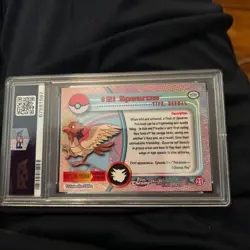 PSA 10 GEM MINT SPEAROW # 21 Topps Chrome HOLO RARE Series 1 Pokemon Card - Image 3