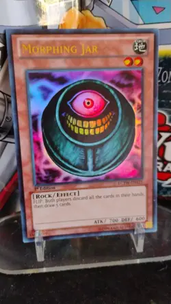 MORPHING JAR 1st Edition YU-GI-OH Foil Trading Card LCYW-EN121 - Image 1