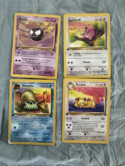 Pokemon TCG 1st Edition Jungle/Fossil Card Set 4 Card Lot NM Vintage WOTC - Image 1